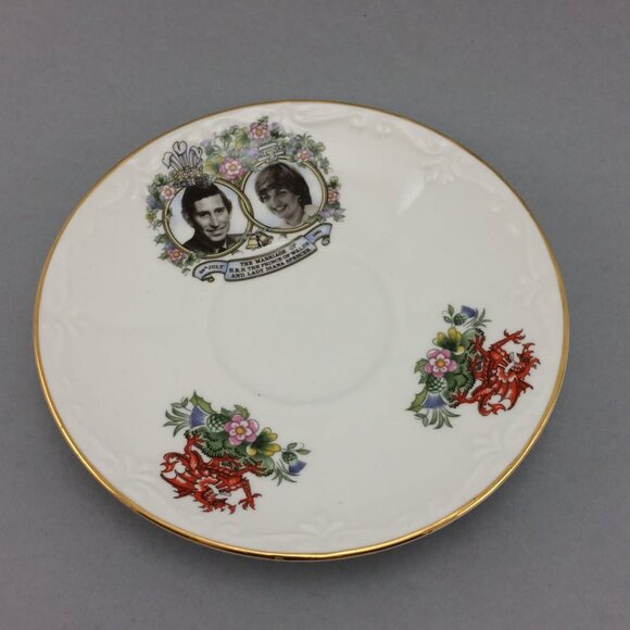Vtg Canadian Classic Prince Charles Lady Diana Royal Wedding Teacup and Saucer - Picture 2 of 14